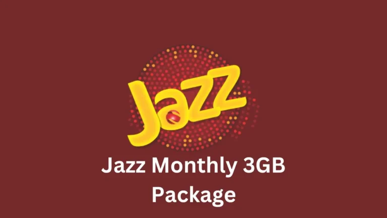 Detail Info for jazz 3gb monthly package: