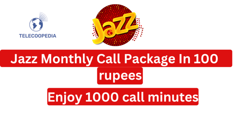 Jazz Monthly Call package 100 rupees – All details