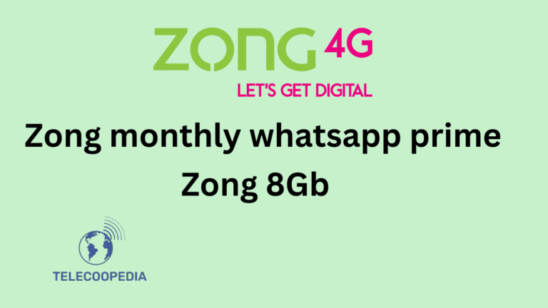Zong monthly whatsapp prime. ( All details )